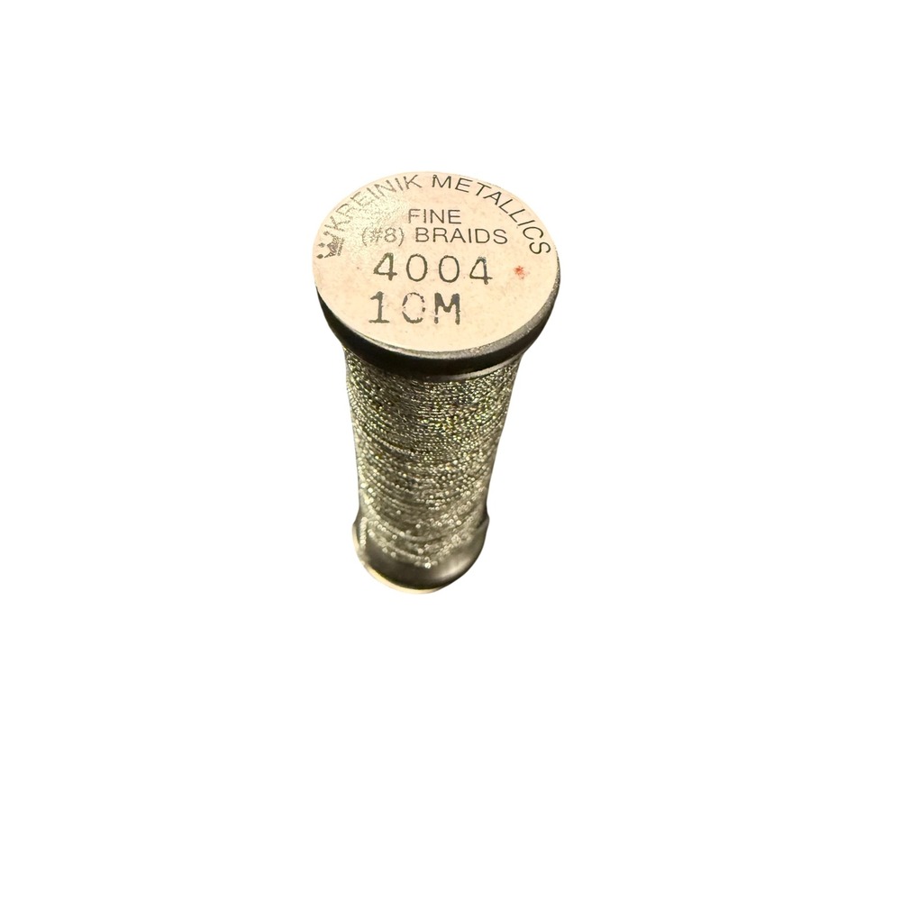 Kreinik Metallics Fine #8 Braid 10M Earl Grey 4004 New Metallic Thread Supply